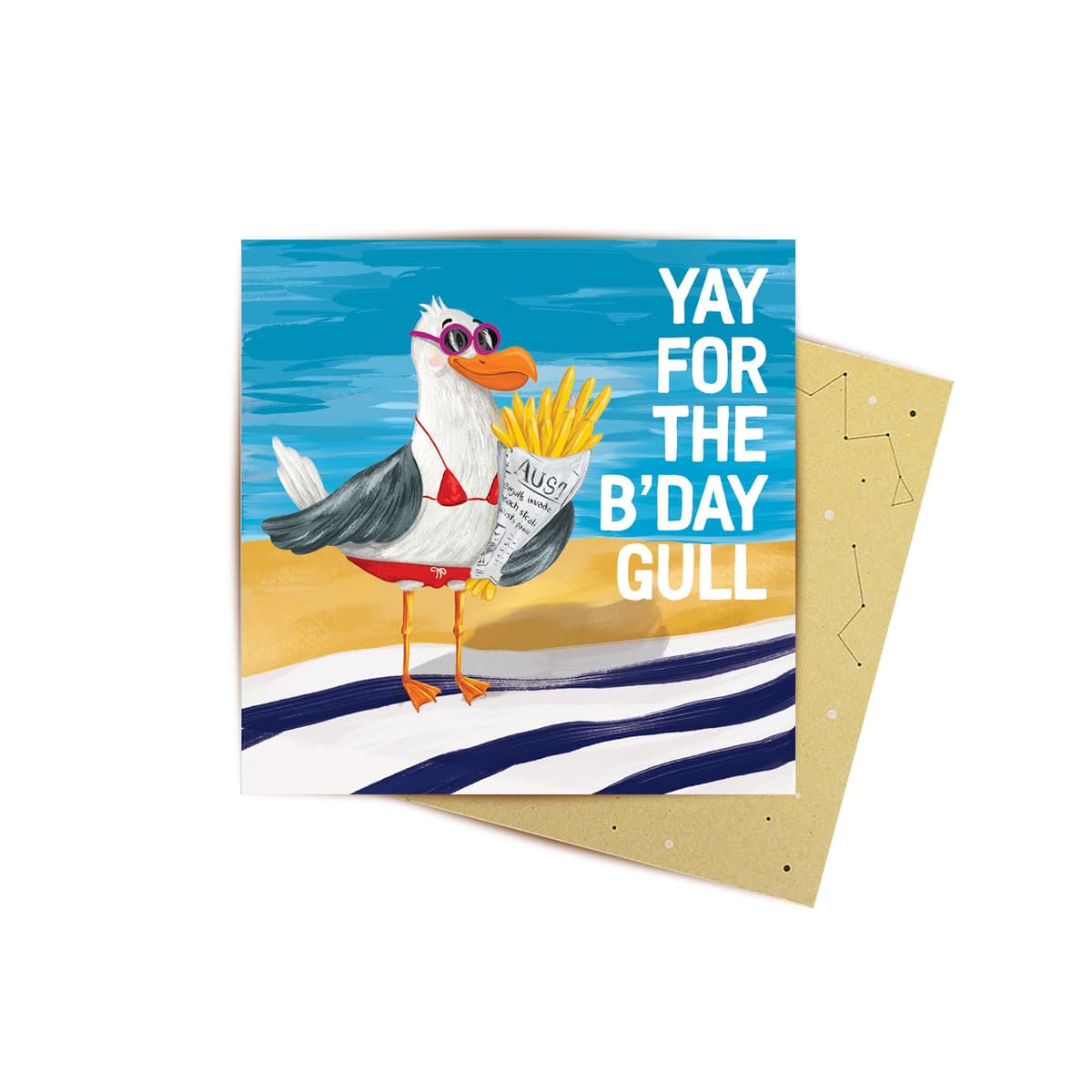 Mini Card Yay For The B'Day Gull